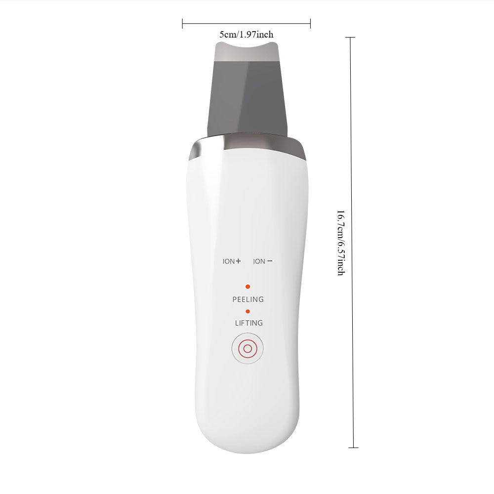Electronic Ultrasonic Handheld Facial Spatula Skin Scrubber for Deep Facial Cleansing