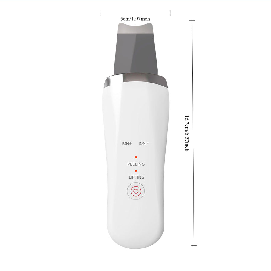 Electronic Ultrasonic Handheld Facial Spatula Skin Scrubber for Deep Facial Cleansing